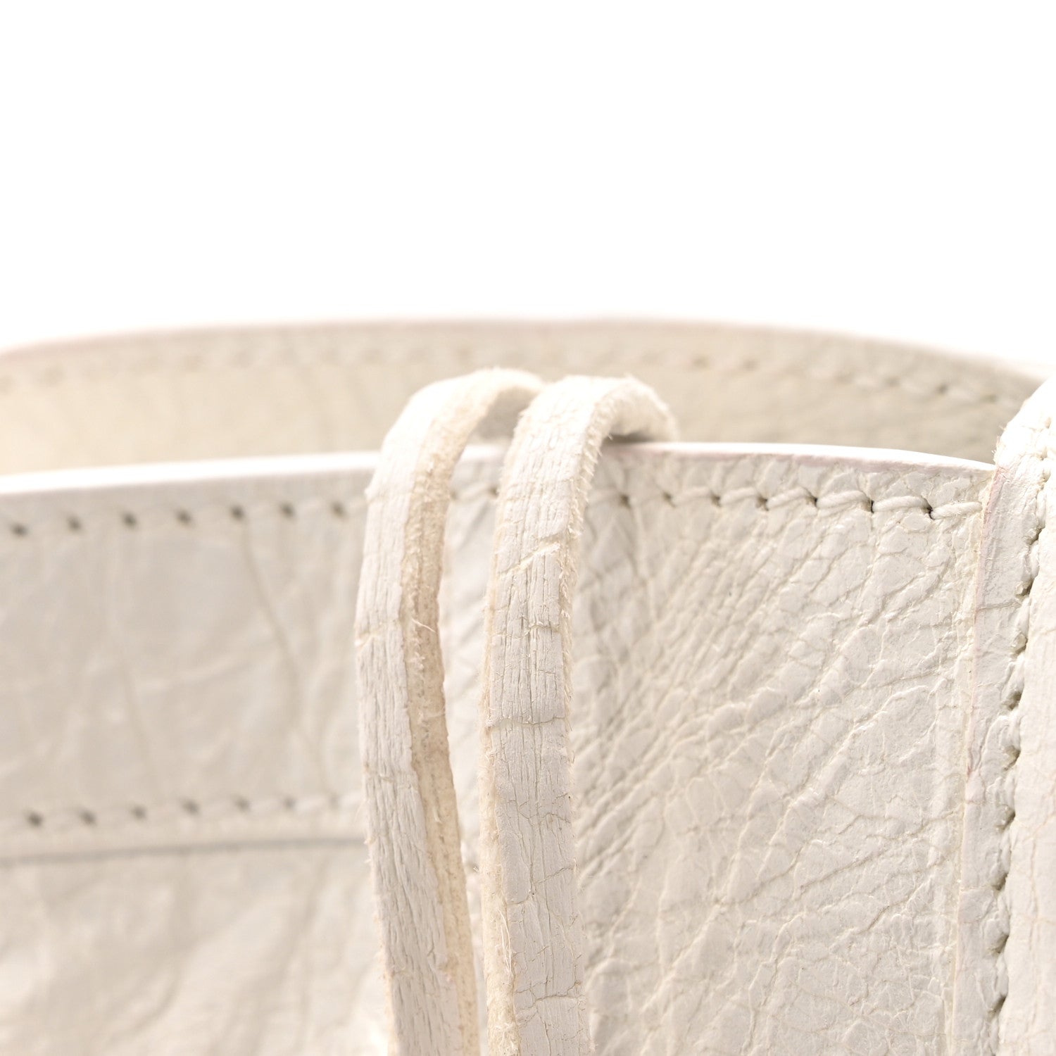 Balenciaga Arena Storico Classic Silver Hardware Small Le City  Optic White
