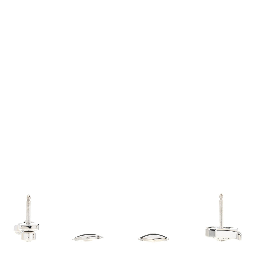 Chanel 18K White Gold Diamond No 5 Transformable Earrings