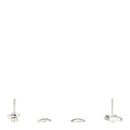 Chanel 18K White Gold Diamond No 5 Transformable Earrings