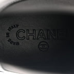 Chanel Calfskin Cap Toe CC Short Boots 39.5 Black