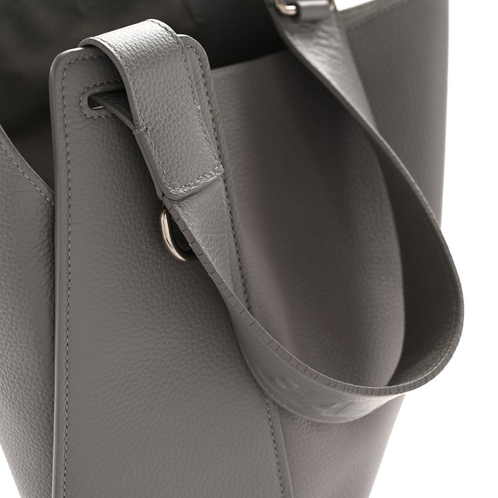 Balenciaga Calfskin Logo Embossed Small Tool 2.0 North-South Tote Balenciaga Grey