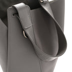 Balenciaga Calfskin Logo Embossed Small Tool 2.0 North-South Tote Balenciaga Grey