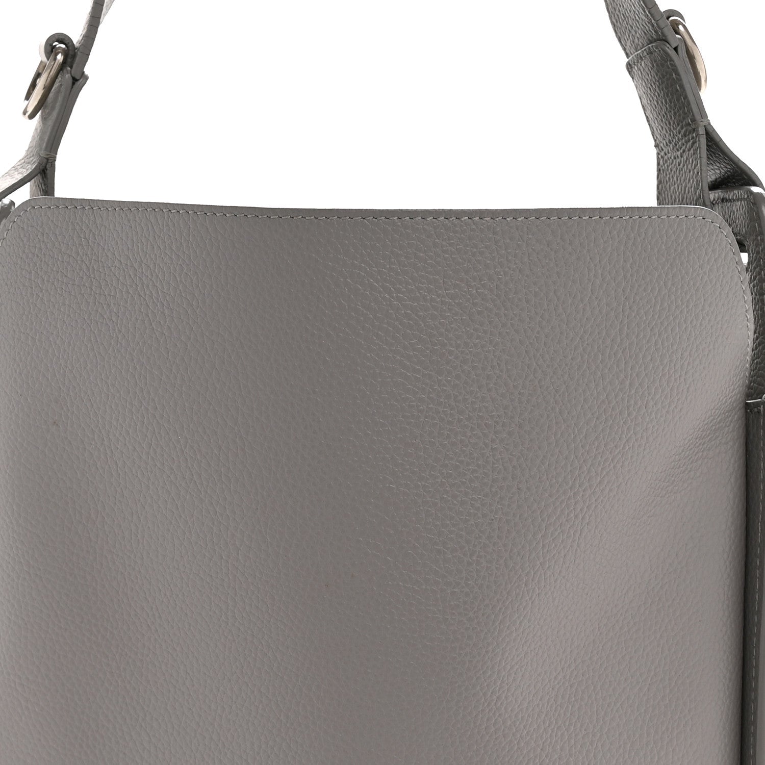 Balenciaga Calfskin Logo Embossed Small Tool 2.0 North-South Tote Balenciaga Grey
