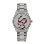 Gucci Stainless Steel 38mm G-Timeless Snake Quartz Watch