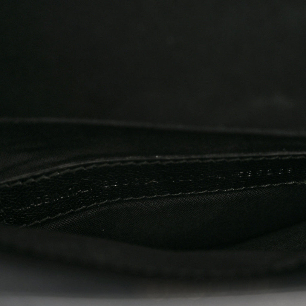 Balenciaga Calfskin Crocodile Embossed Medium Sharp Tote Black