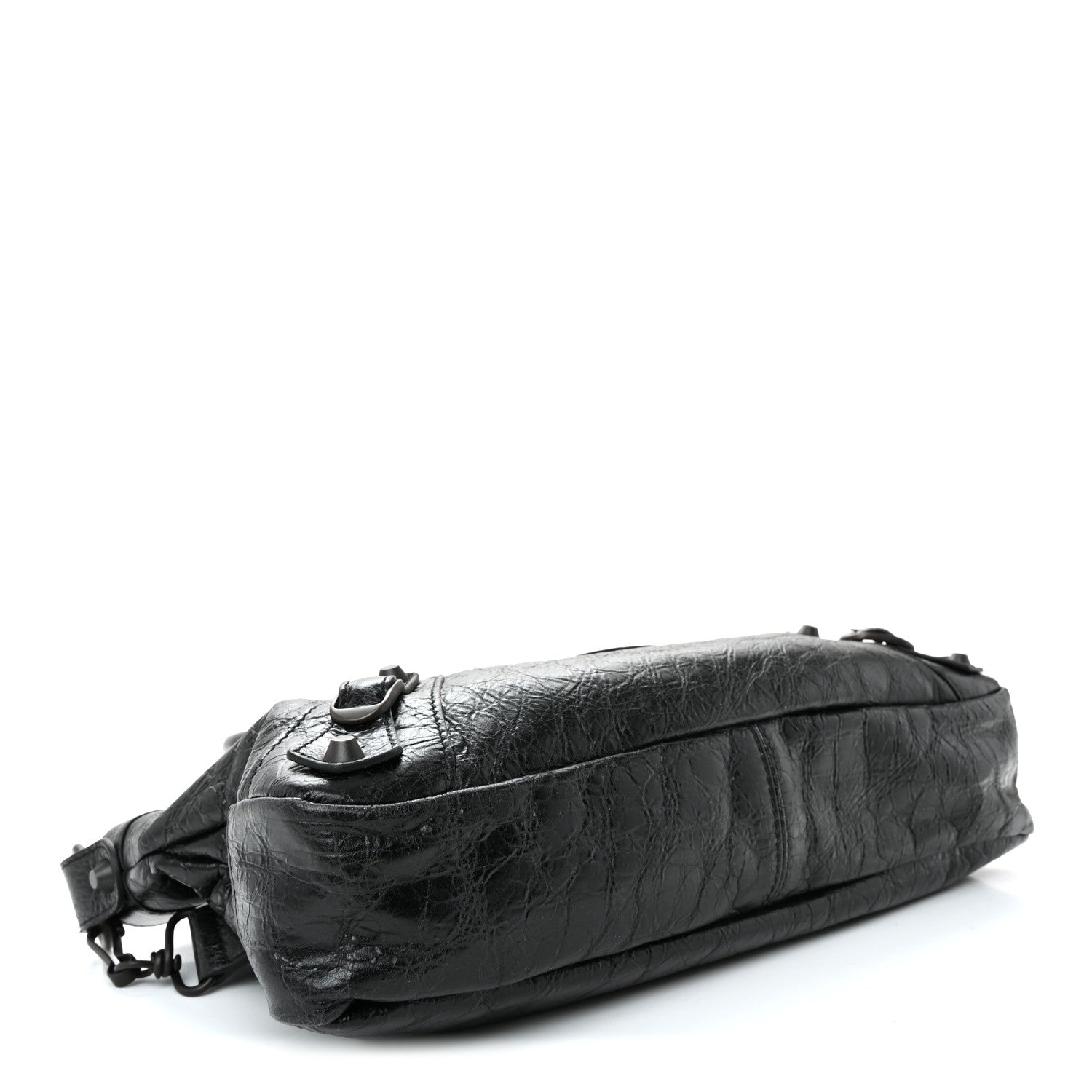 Balenciaga Agneau Arena Classic Hardware Le City First Bag Black