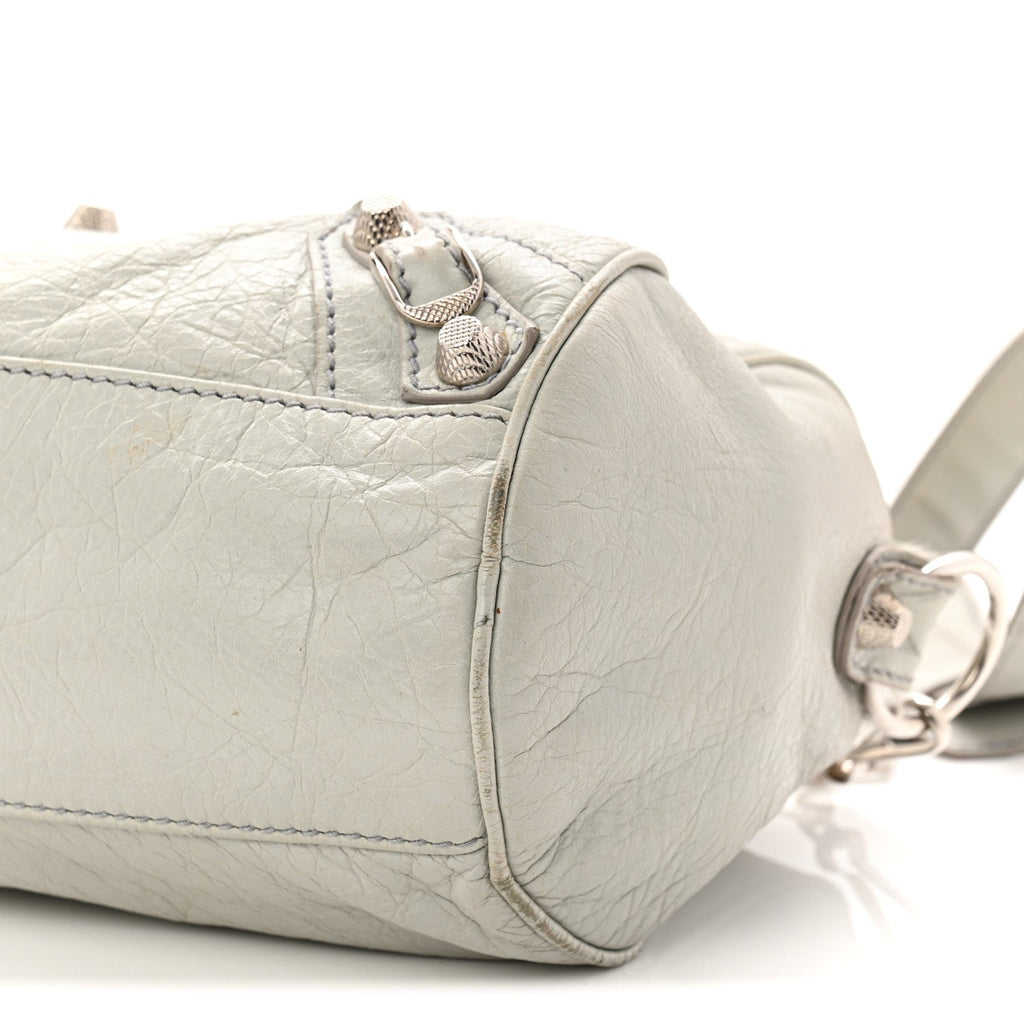 Balenciaga Agneau Giant 12 Silver Hardware Mini Twiggy Gris Glace