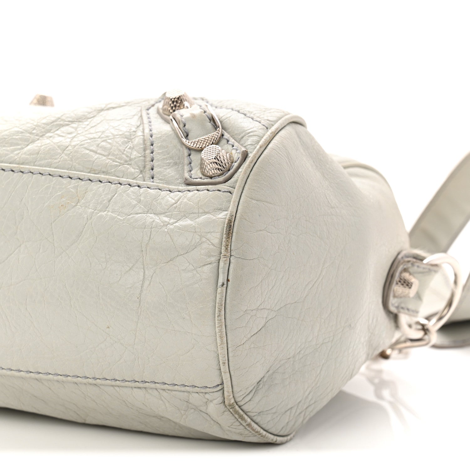 Balenciaga Agneau Giant 12 Silver Hardware Mini Twiggy Gris Glace