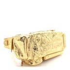 Balenciaga Metallized Agneau Arena Superbusy XS Sling Zip Shoulder Bag Gold