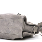 Balenciaga Agneau Marble Hardware Mini City Grey