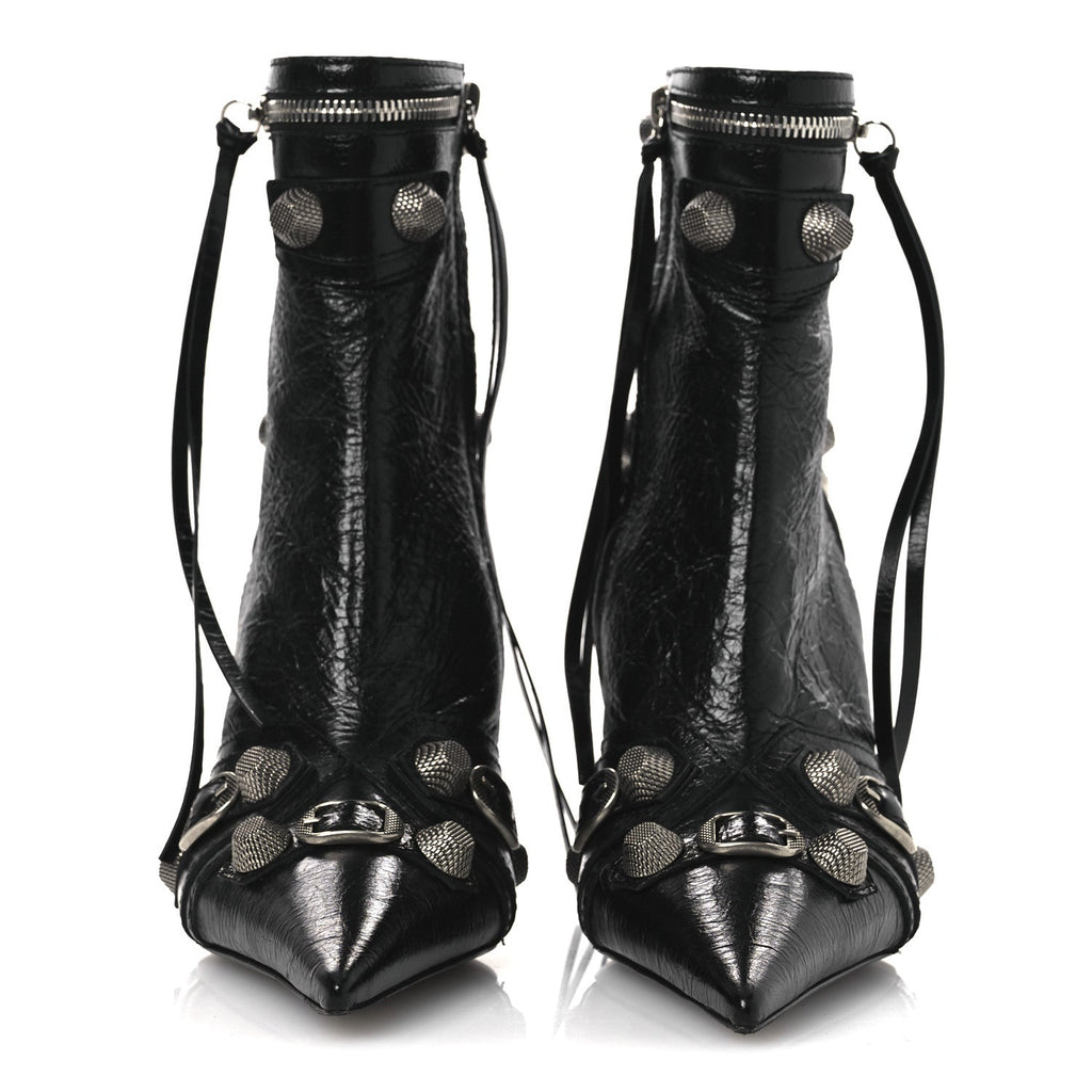 Balenciaga Agneau Arena Cagole 90mm Ankle Boots 39 Black