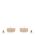 Chanel Pearl Quilted CC Flap Bag Earrings Gold