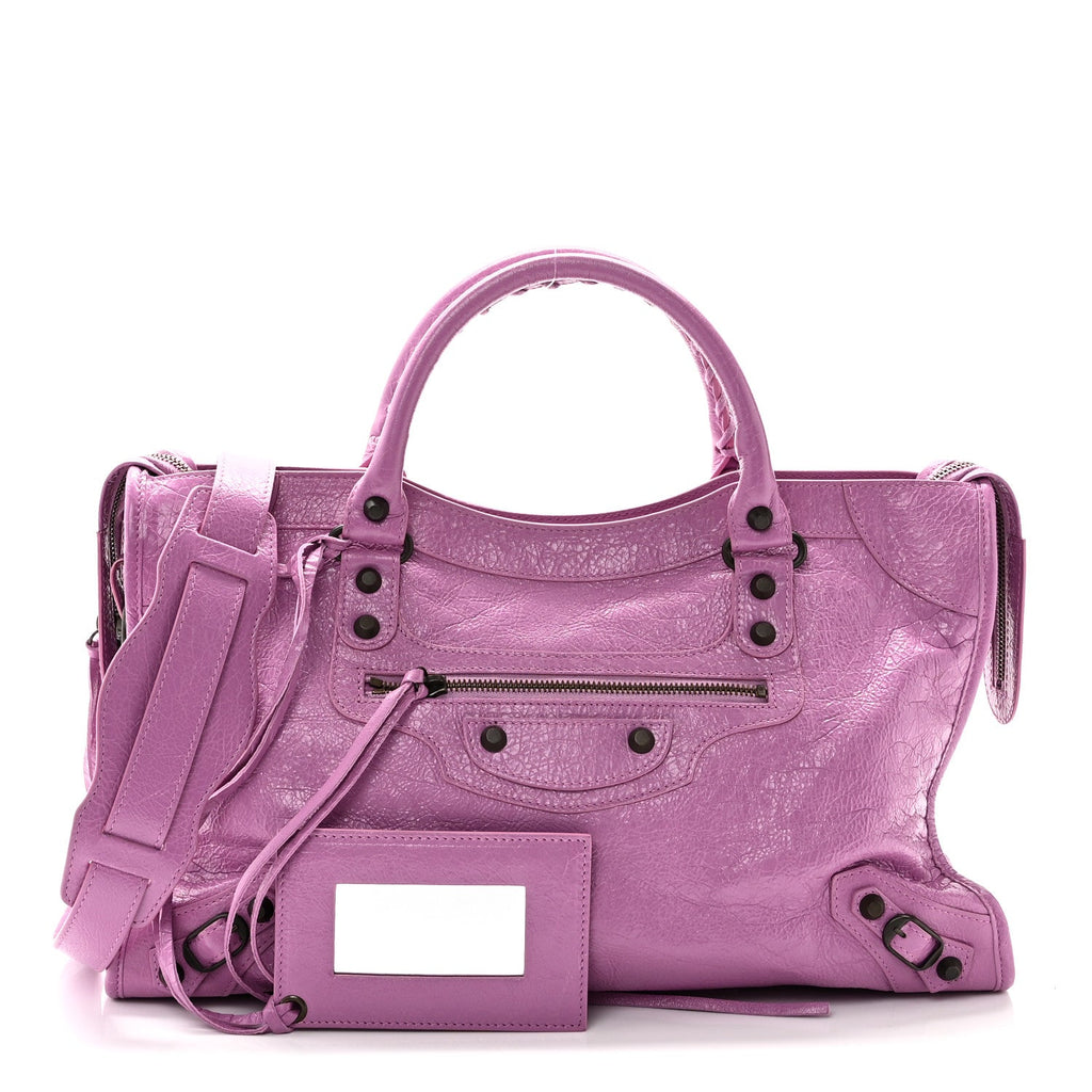 Balenciaga Agneau Classic Hardware City Rose Berlingot