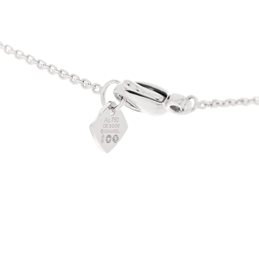 Chanel 18K White Gold Coco Crush Pendant Necklace