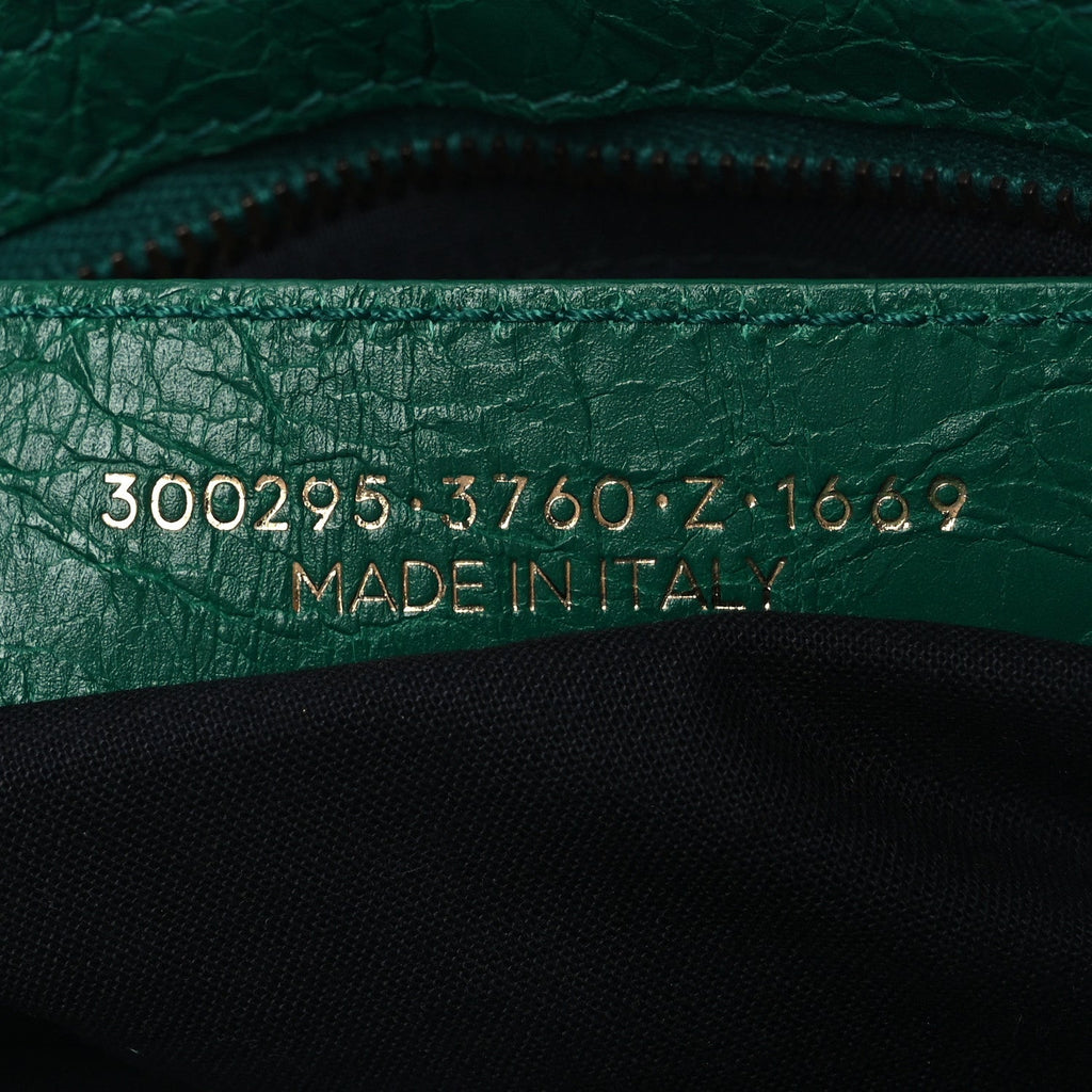 Balenciaga Agneau Classic Hardware Mini City Green