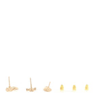Chanel Metal Pearl Anchor Seahorse Shell Earrings Set Gold