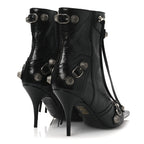 Balenciaga Agneau Arena Cagole 90mm Ankle Boots 39 Black