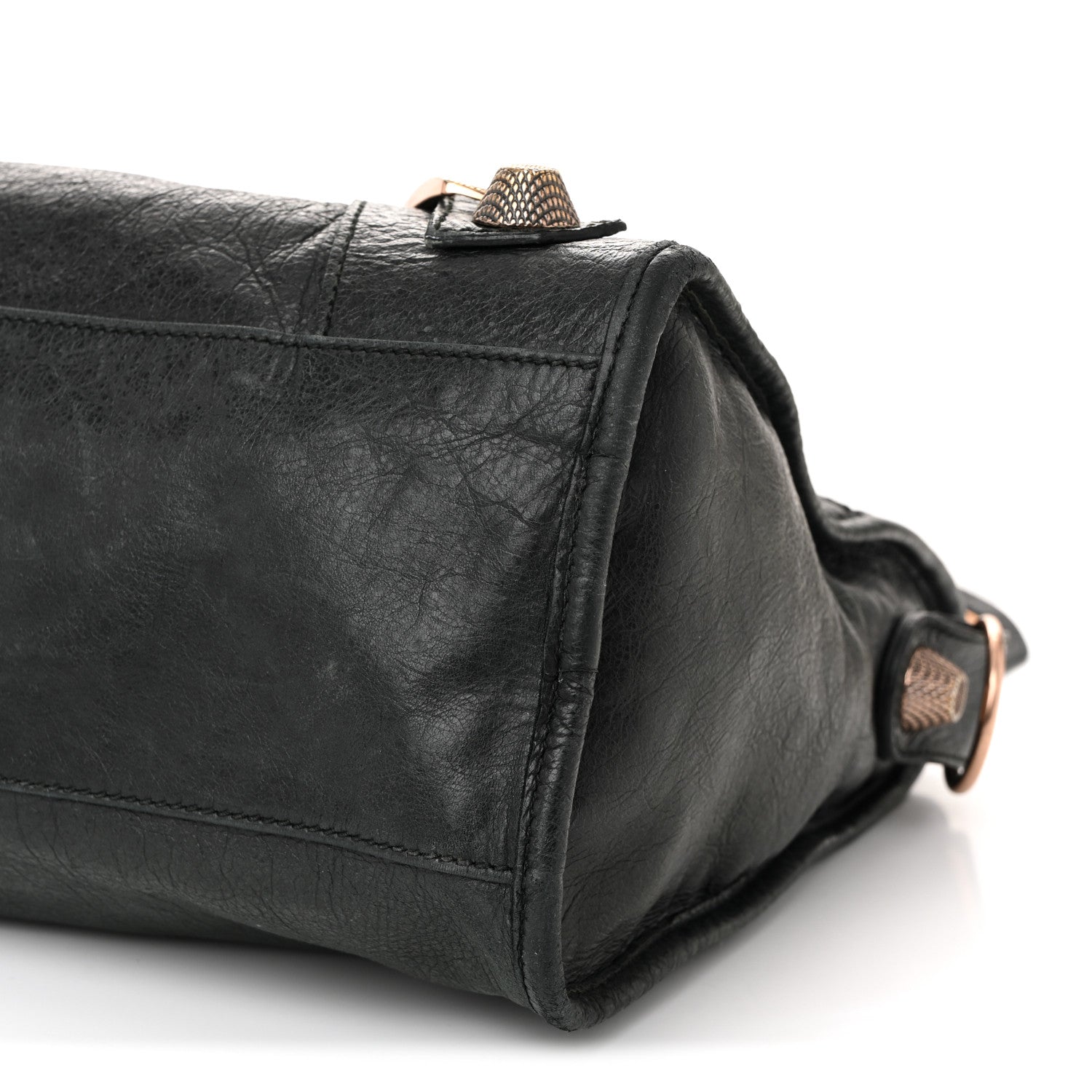 Balenciaga Agneau Giant 21 Rose Gold Hardware City Black