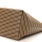 Balenciaga Coated Canvas BB Monogram Large Signature East West Shopper Bag Beige Brown