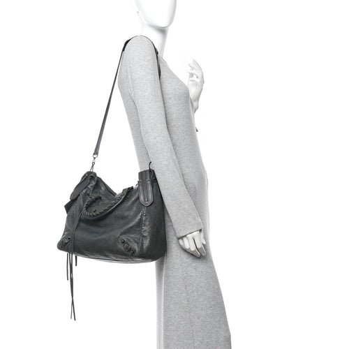 Balenciaga Agneau Classic Hardware Velo Anthracite