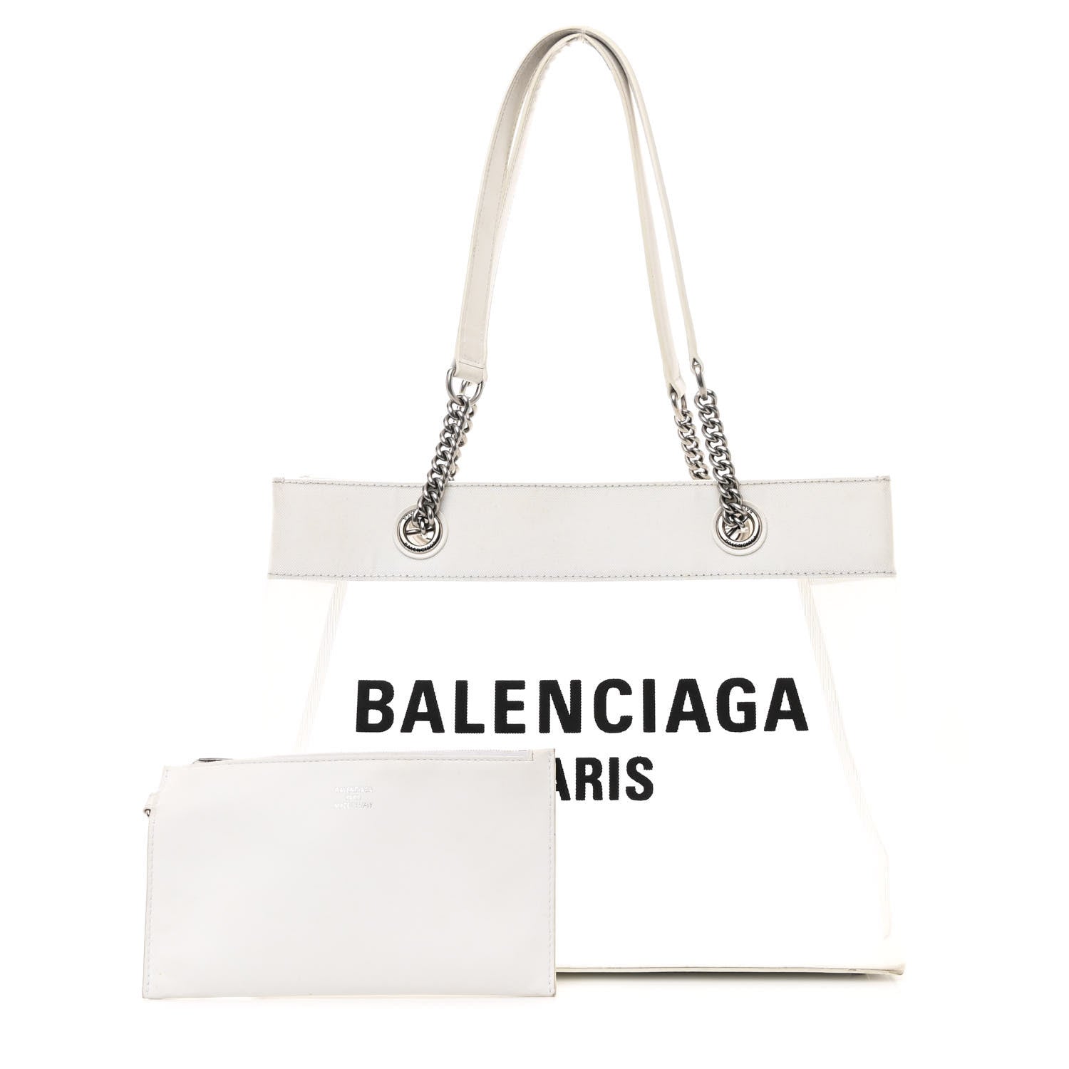 Balenciaga Mesh Large Duty Free Tote White
