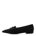 Chanel Suede Heart CC Loafers 40.5 Black