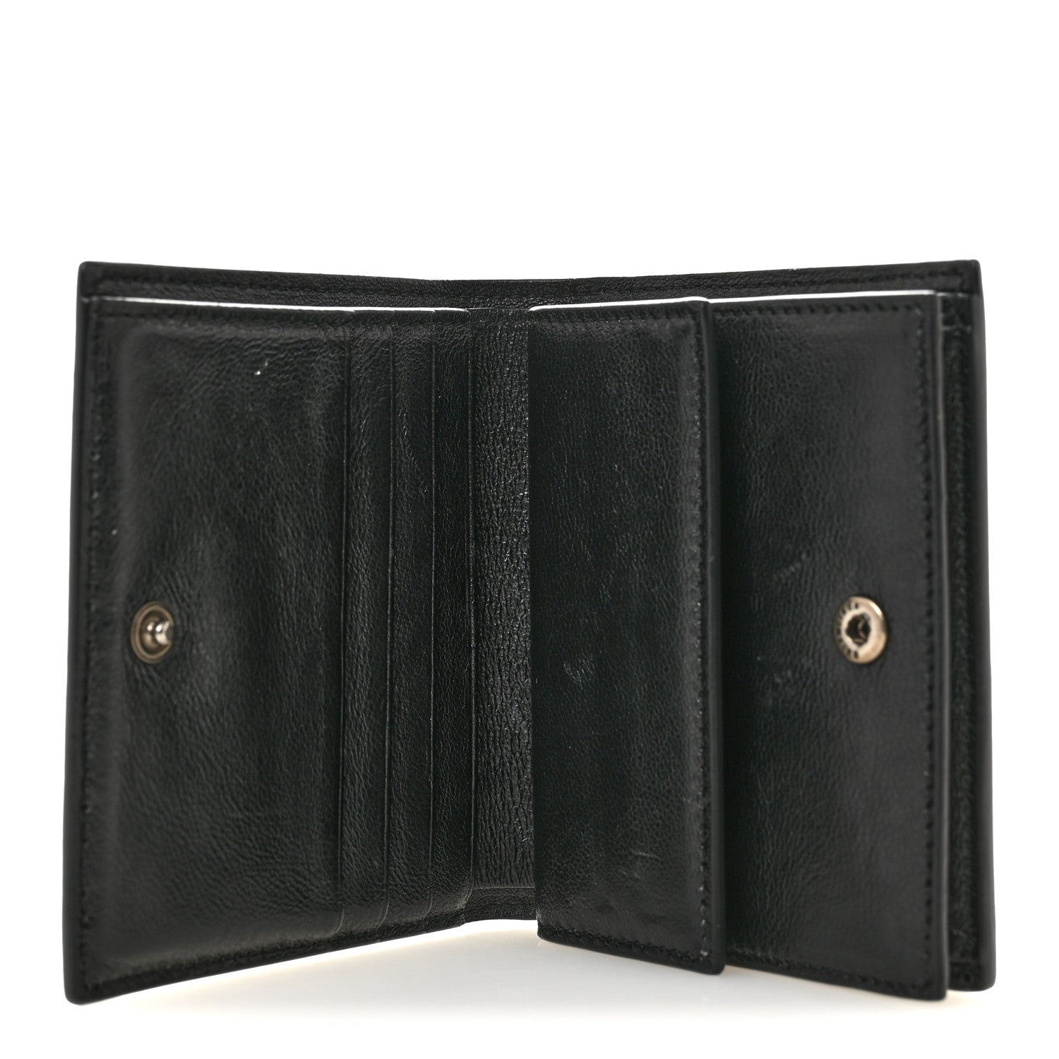 Balenciaga Coated Canvas BB Monogram Allover Logo Card Holder Wallet Black Grey White