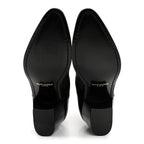Saint Laurent Incrociato Muriel Vassili 60 Ankle Zip Boots 36 Black
