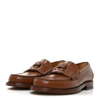 Gucci Millennial Ribot Cut Out Interlocking G Loafers 35 Cuir