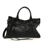 Balenciaga Agneau Arena Storico Classic Hardware Medium Le City Black