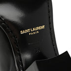 Saint Laurent Incrociato Muriel Vassili 60 Ankle Zip Boots 36 Black