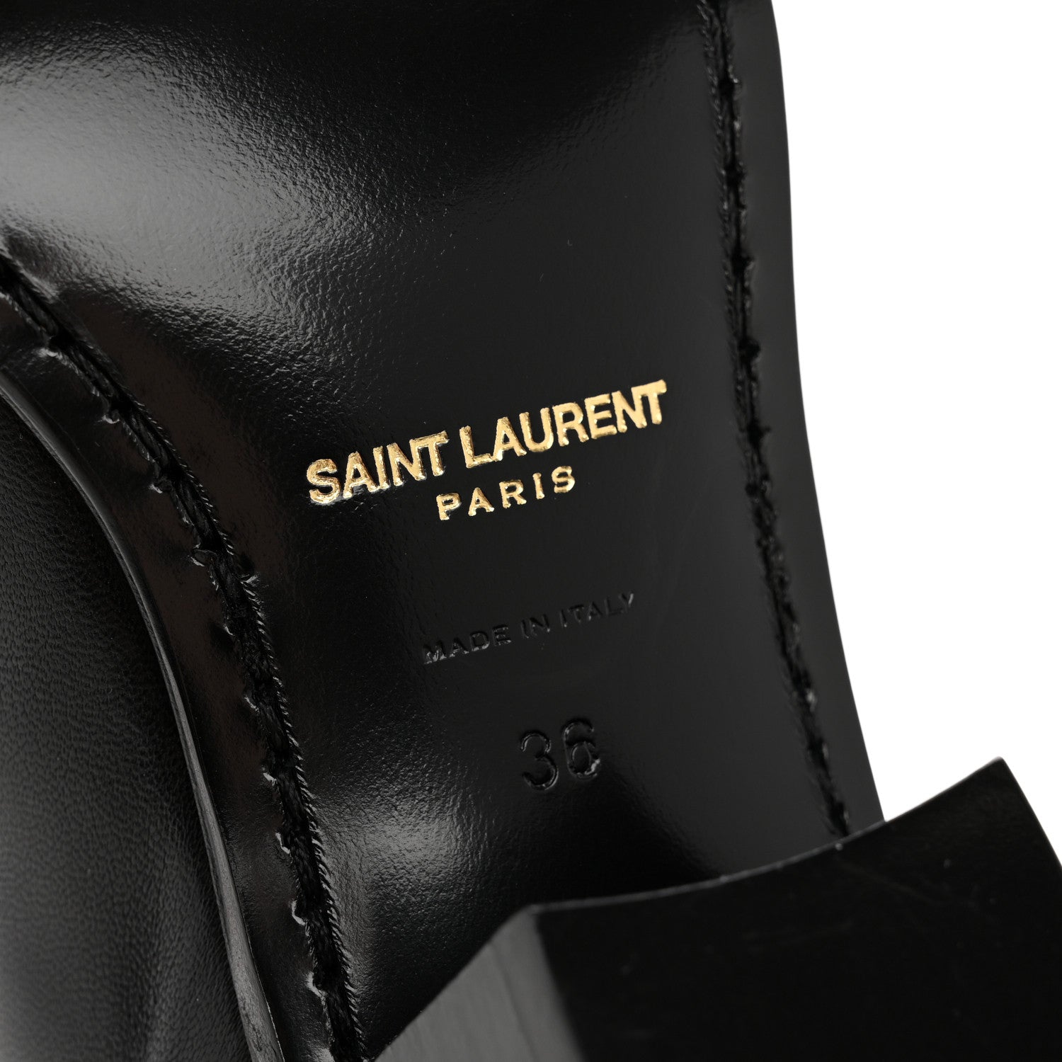 Saint Laurent Incrociato Muriel Vassili 60 Ankle Zip Boots 36 Black