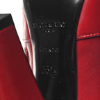 Saint Laurent Calfskin Knee High Skinny Boots 35.5 Opyum Red
