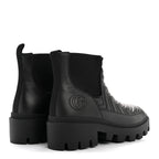 Gucci Calfskin Nappa Matelasse Frances Chelsea Boots 41 Black