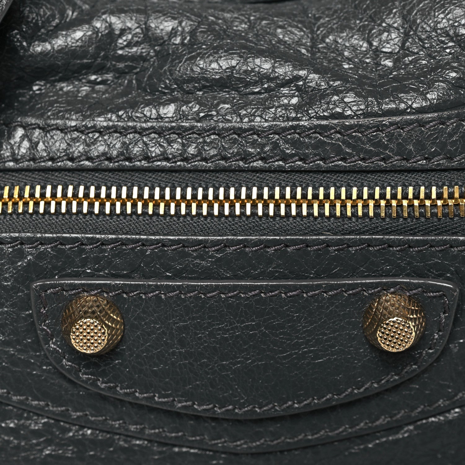 Balenciaga Agneau Giant 12 Gold Hardware City Gris Fossile