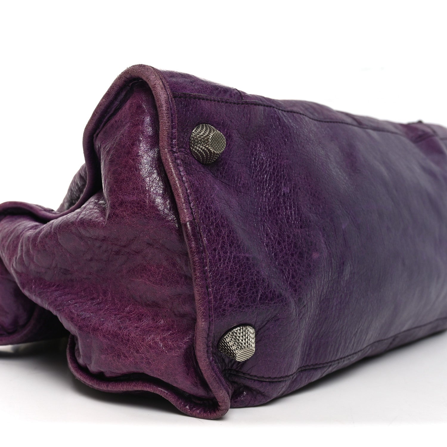 Balenciaga Agneau Giant 21 Silver Hardware Work Raisin