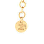 Fendi Metal Crystal Fendi First Tennis Choker Necklace Gold