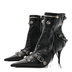 Balenciaga Agneau Arena Cagole 90mm Ankle Boots 37 Black