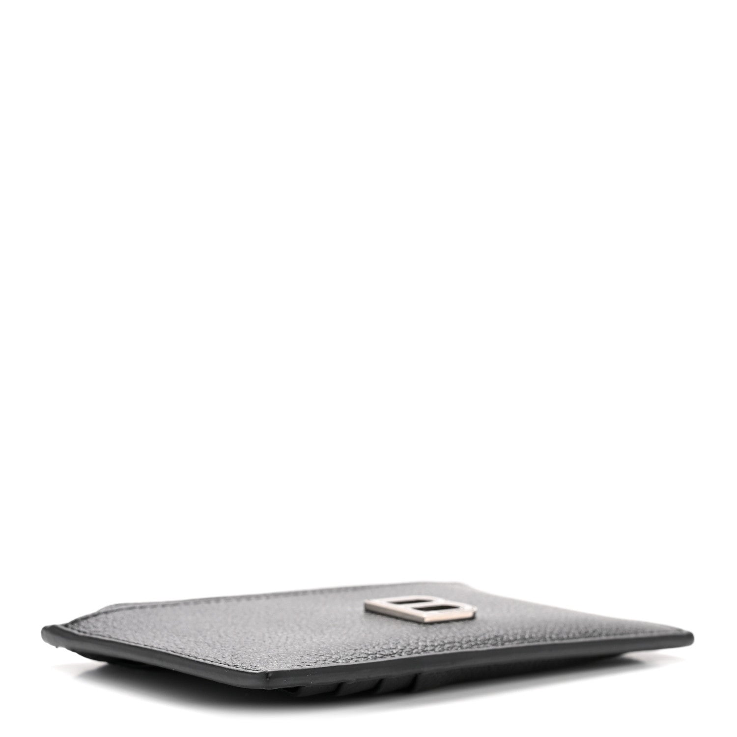 Balenciaga Calfskin Hourglass Long Coin Case Card Holder Black