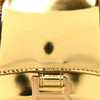 Balenciaga Mirror Calfskin Hourglass Top Handle Bag XS Gold