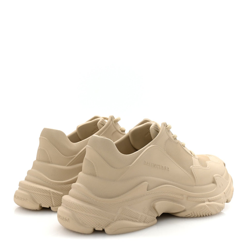 Balenciaga EVA Molded Womens Triple S Sneakers 39 Taupe