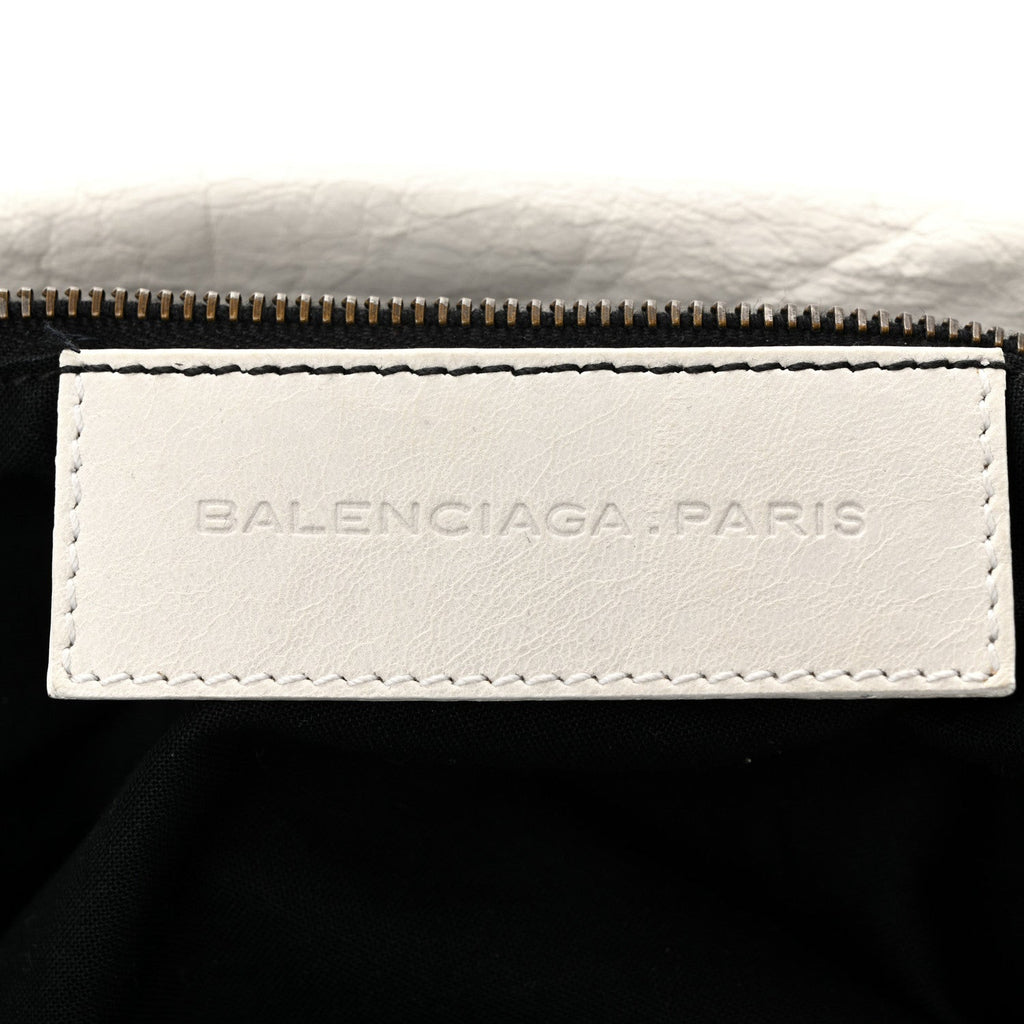 Balenciaga Agneau Classic Hardware Twiggy White