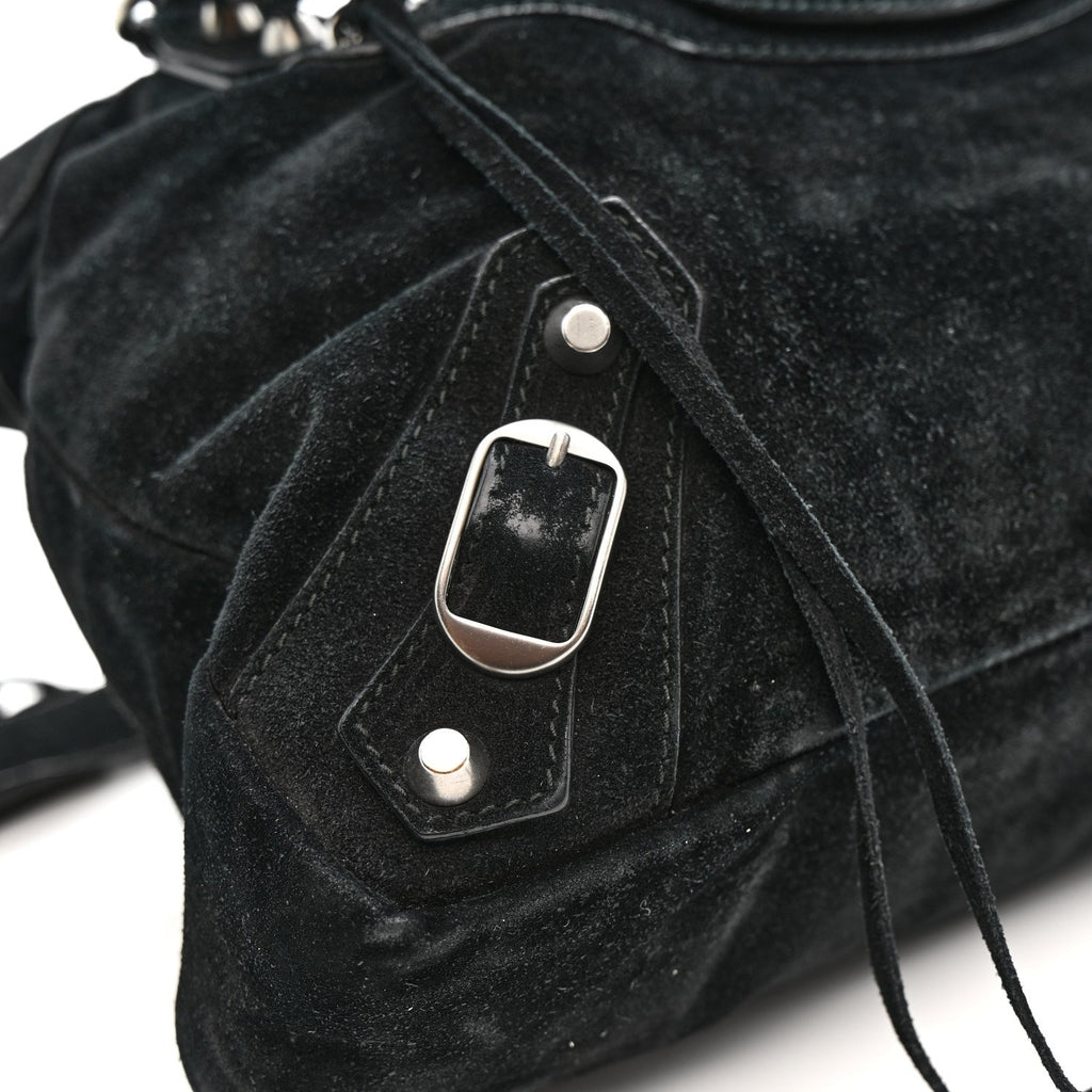 Balenciaga Baby Daim Suede Classic Hardware Town Black