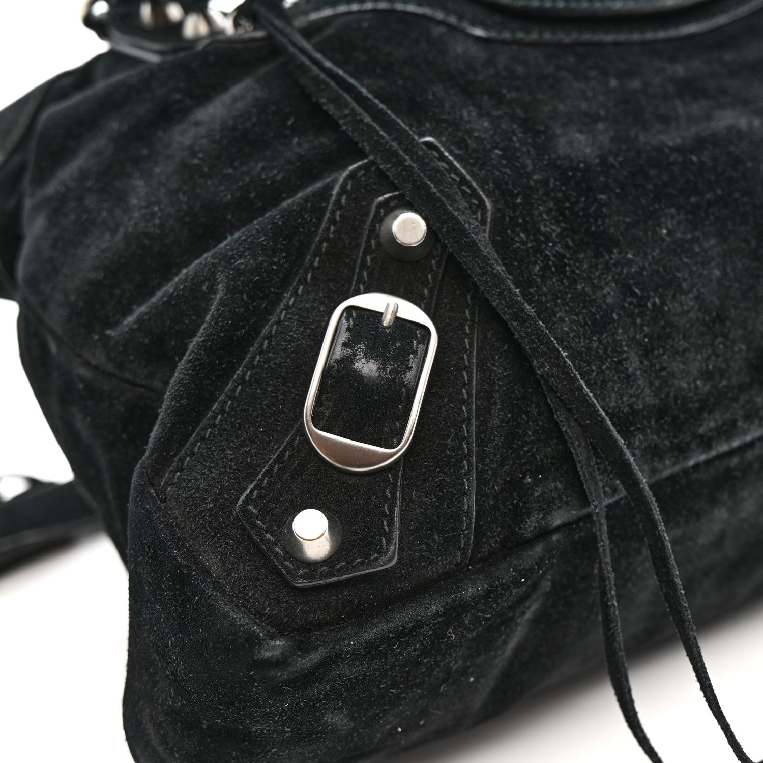 Balenciaga Baby Daim Suede Classic Hardware Town Black