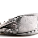Balenciaga Metallic Agneau Arena Le Cagole Shoulder Bag XS Silver