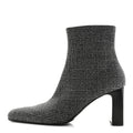 Balenciaga Wool Plaid Ankle Boots 41 Black White