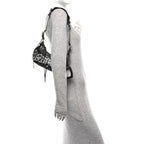 Balenciaga Agneau Arena Lunar New Year Graffiti Logo Le Cagole Shoulder Bag XS Black