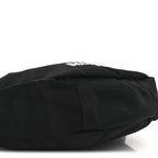 Balenciaga Recycled Sport Nylon Logo Embroidered Wheel Sling Bag Black Pink