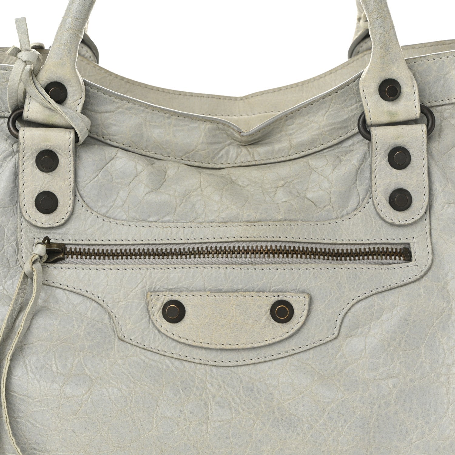 Balenciaga Agneau Classic Hardware City Gris Ciment