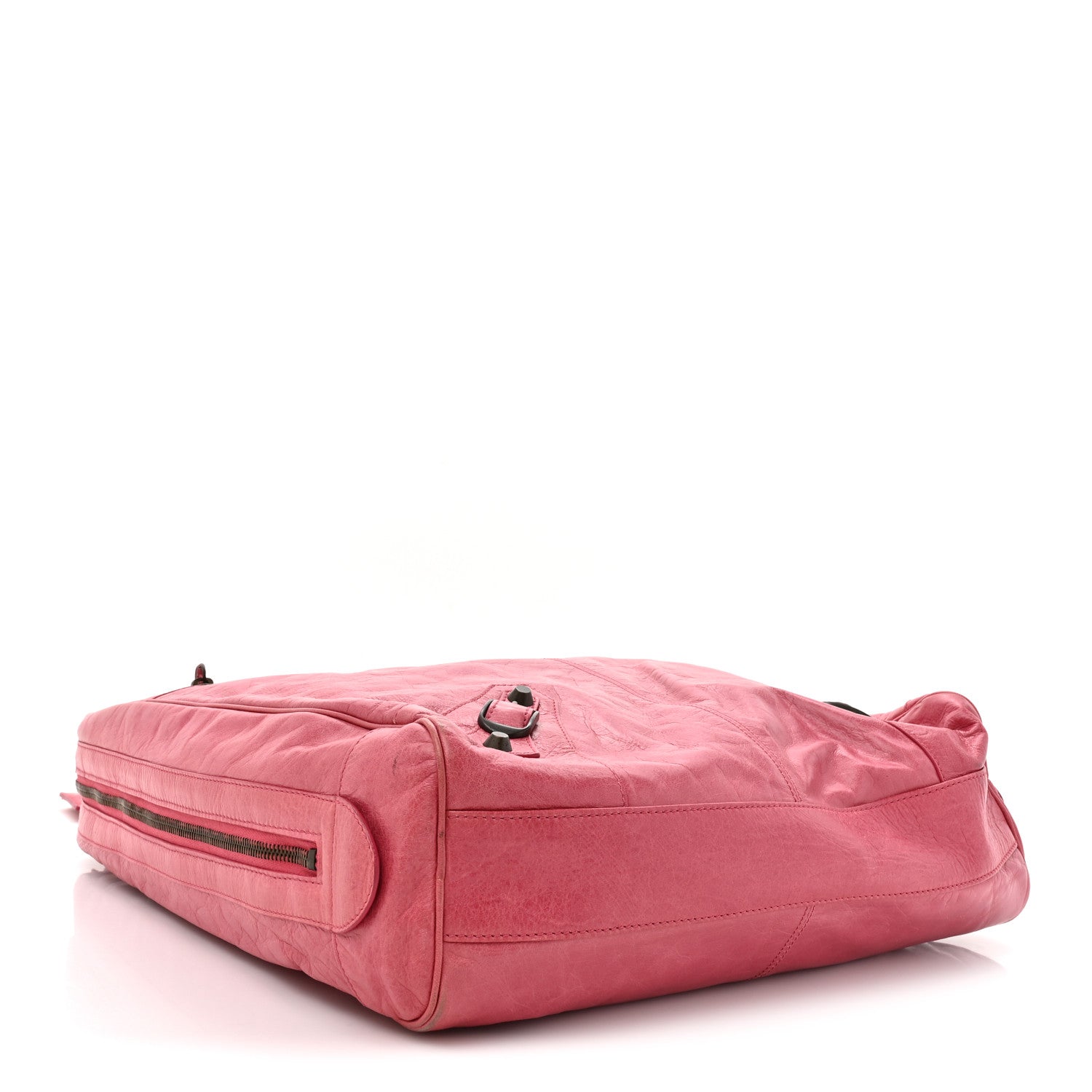 Balenciaga Agneau Classic Hardware Briefcase Tote Pivoine